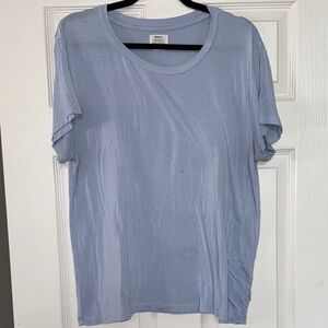 RVCA Women's Soft Blue Short Sleeve Tee